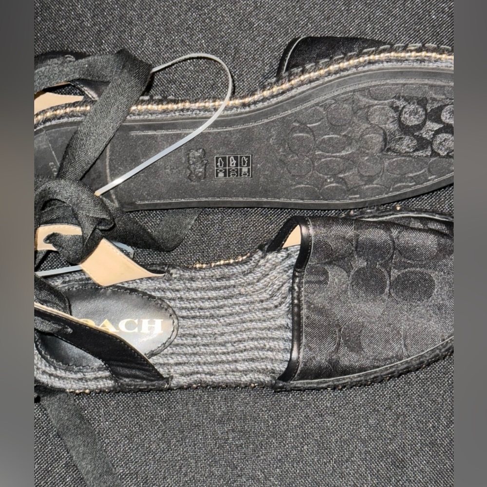 Black Coach Espadrilles